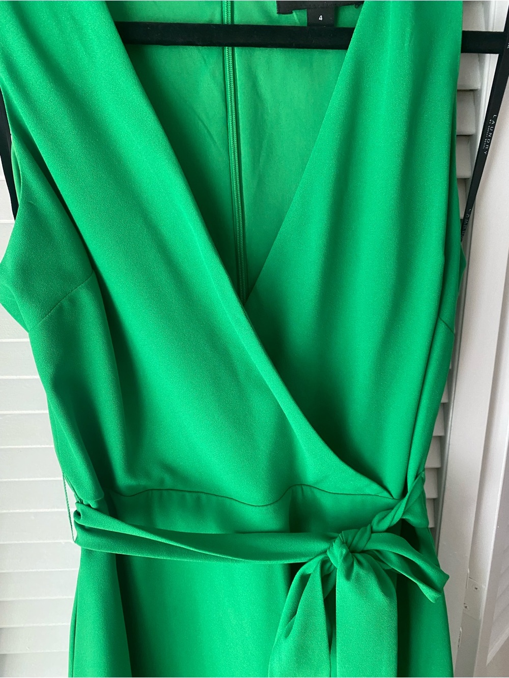 Laundry by Shelli Segal Women's Tiered Faux Wrap Surplice Mini Dress
Size: 4 - Picture 3 of 6